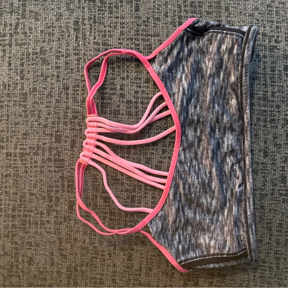 lululemon athletica Pink and Gray bra size 8